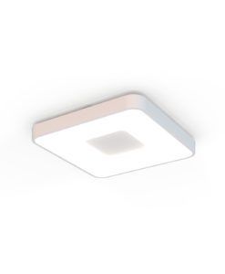 Plafón blanco 44 x 44 cm COIN LED 80W dimable