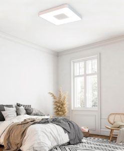 Plafón cuadrado blanco COIN LED 100W dimable ambiente