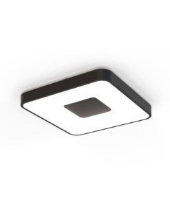 Plafón negro 44 x 44 cm COIN LED 80W dimable