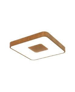 Plafón simulación madera 44 x 44 cm COIN LED 80W dimable