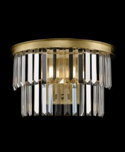 Aplique dorado y cristal REVERO detalles