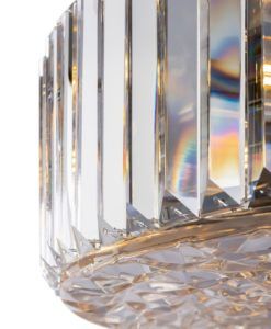 Lámpara 8 luces con placas de cristal Ø 53 cm RECINTO detalles