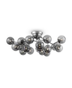 Lámpara cromo 20 luces Ø 75 cm DALLAS