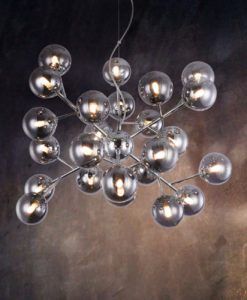 Lámpara dorada 24 luces Ø 65 cm DALLAS ambiente