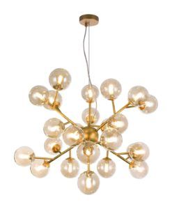 Lámpara dorada 24 luces Ø 65 cm DALLAS