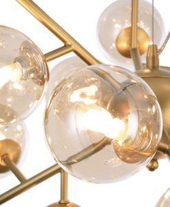 Lámpara dorada 24 luces Ø 65 cm DALLAS detalles
