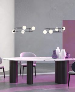 Lámpara negra 4 luces Ø 61 cm BALANCE ambiente