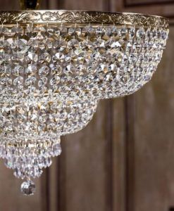 Lámpara cristal 14 luces Ø 80 cm PALACE detalles