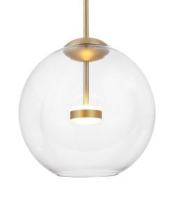 Lámpara suspensión dorada Ø 35 cm COMETA LED 2
