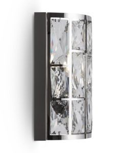 Aplique cromo y cristal GELID 3
