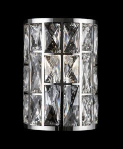 Aplique cromo y cristal GELID 2