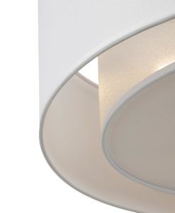 Lámpara blanca 3 luces Ø 52 cm BERGAMO detalles