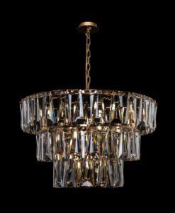 Lámpara color oro 18 luces Ø 77 cm PUNTES 2