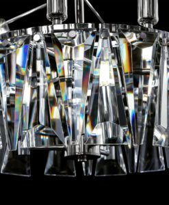 Lámpara cromo 18 luces Ø 77 cm PUNTES detalles