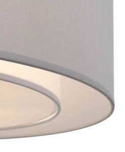 Lámpara gris y blanco 3 luces Ø 52 cm BERGAMO detalles