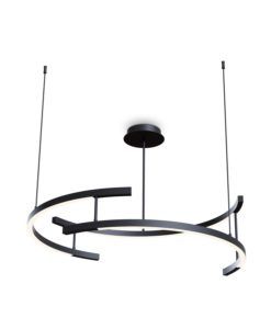 Lámpara negra luz cálida Ø 83 cm LINE LED