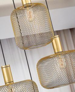Lámpara oro 4 luces Ø 58 cm OSIRIS detalles