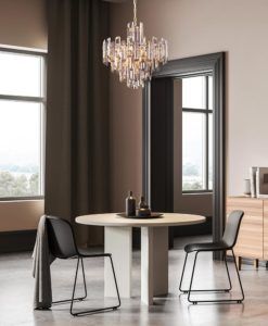 Lámpara suspensión 6 luces Ø 48 cm FLARE ambiente