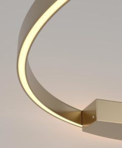Aplique color latón grande Ø 80 cm RIM LED detalles