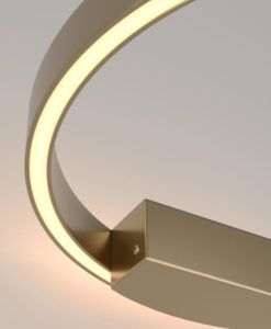 Aplique color latón Ø 40 cm RIM LED detalles