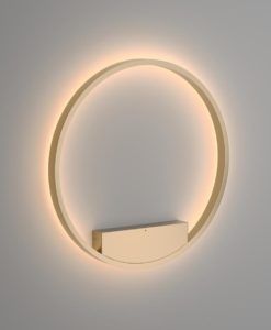 Aplique grande color latón Ø 60 cm RIM LED