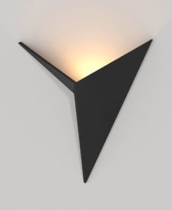 Aplique moderno negro TRAME LED 2