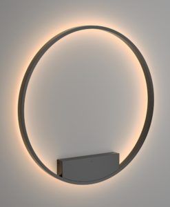 Aplique negro grande Ø 80 cm RIM LED