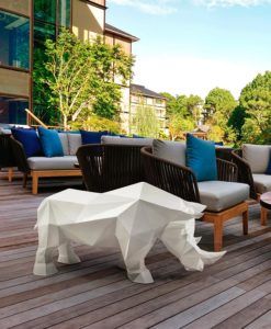 Figura poliédrica 103 cm FUTURE RHINO