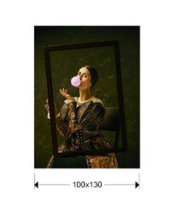 Fotografía impresa BUBBLE GUM 130 cm x 100 cm medidas
