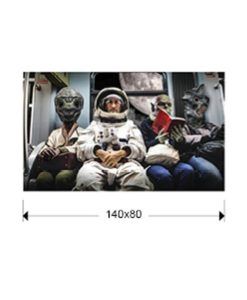 Fotografía impresa GALACTICOS 80 cm x 140 cm medidas