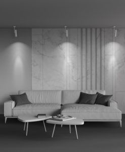 Lámpara blanca orientable ELTI ambiente