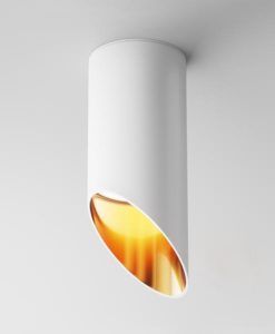 Lámpara blanca y oro Ø 6 cm LIPARI 2