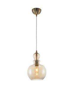 Lámpara color bronce y cristal Ø 21 cm TONE