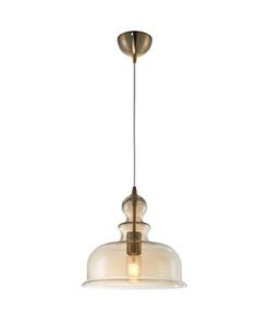 Lámpara color bronce y cristal Ø 29 cm TONE