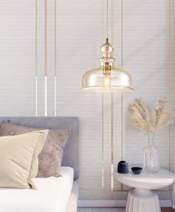 Lámpara color bronce y cristal Ø 29 cm TONE ambiente