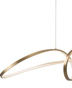 Lámpara color oro CURVE LED detalles
