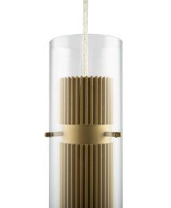 Lámpara color oro y cristal DYNAMICS detalles