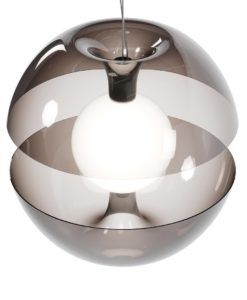 Lámpara cristal efecto cromo Ø 30 cm REBEL LED detalles
