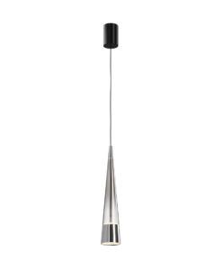 Lámpara cromo y cristal SINTESI LED