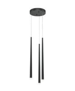 Lámpara negra 3 luces CASCADE LED