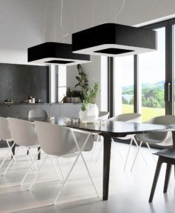 Lámpara negra 60 cm URANO ambiente