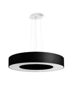 Lámpara negra Ø 50 cm SATURNO SLIM