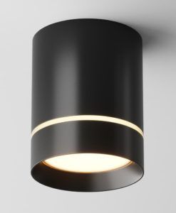 Lámpara negra Ø 79 mm ORLO LED 2