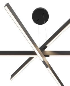 Lámpara negra ORIGAMI LED detalles