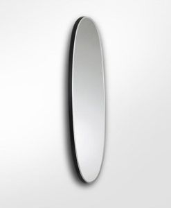 Espejo oval 136 cm x 36 cm filo negro ARIES