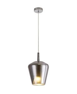 Lámpara colgante cristal cromo Ø 22,5 cm ELSA