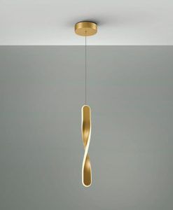 Lámpara dorada TWIST LED