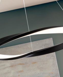 Lámpara negra Ø 60 cm ALTAIR LED detalles