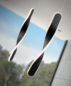 Lámpara negra TWIST LED detalles