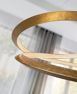 Lámpara pan de oro Ø 60 cm ETERNITY LED detalles